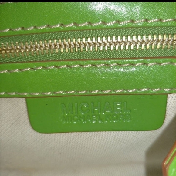 MICHAEL KORS SATCHEL STUNNING Y2K Shoulder Bag Pebble Leather - Picture 11 of 14